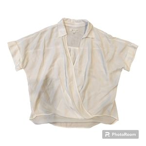 EUC Lou & Grey White Blouse Size M
